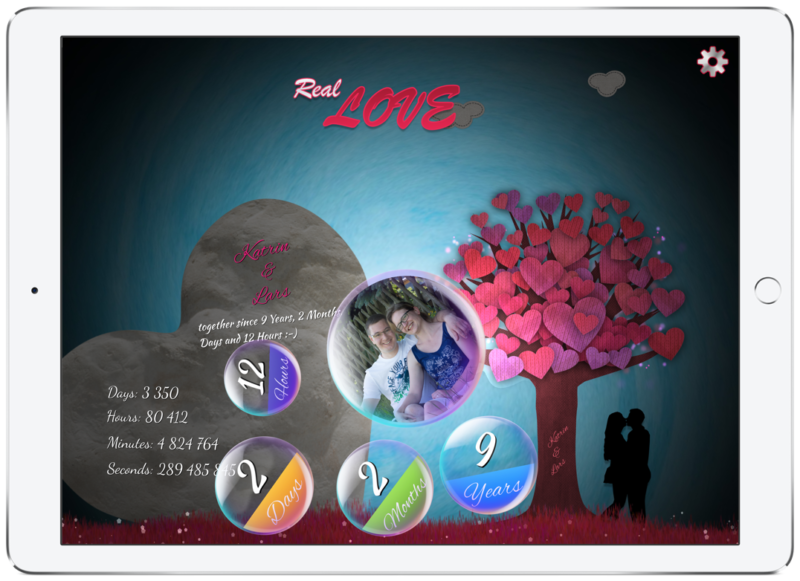 RealLove im Night-Modus auf dem iPad Pro